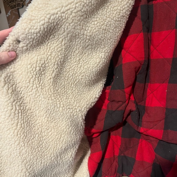 American Eagle Denim Sherpa Jacket - Picture 6 of 9